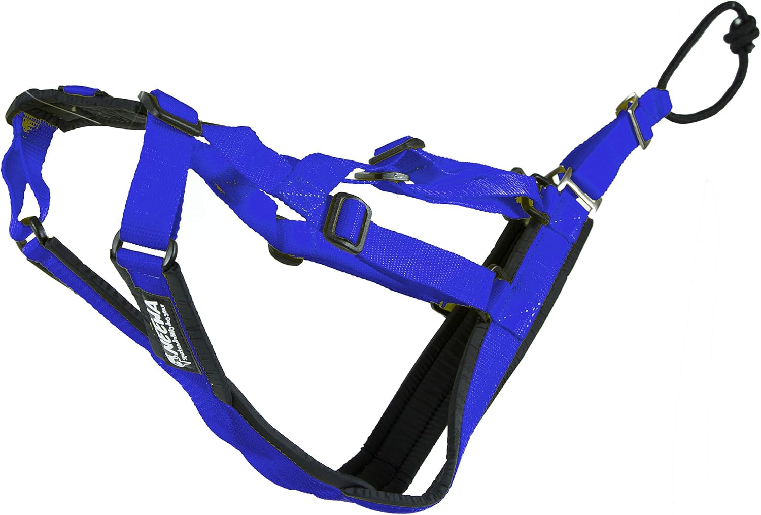 Adjustable Sled Pro Harness - Small, Blue, Dog Pulling Harness for Large Breeds & Giant Dogs, Great for Dog Joring